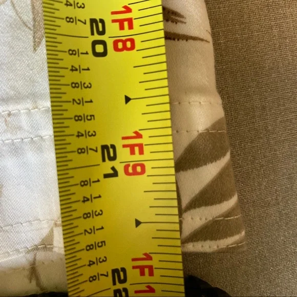 Chico’s Design Brown/Black Tropical Design Pants - Picture 6 of 8